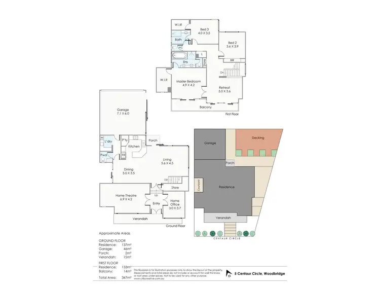 Floorplan of Homely house listing, 5 Centaur Circle, Woodbridge WA 6056
