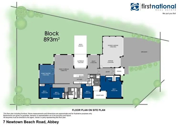Floorplan of Homely house listing, 7 Newtown Beach Road, Abbey WA 6280