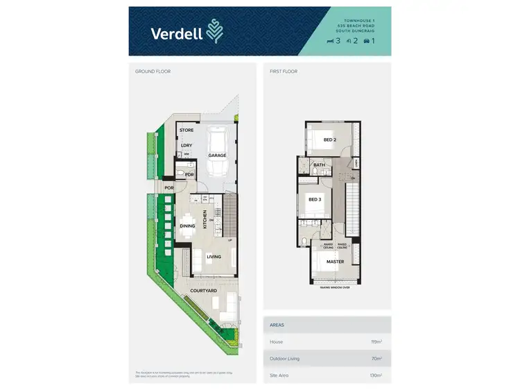 Floorplan of Homely townhouse listing, 3/2 Strathyre Drive, Duncraig WA 6023