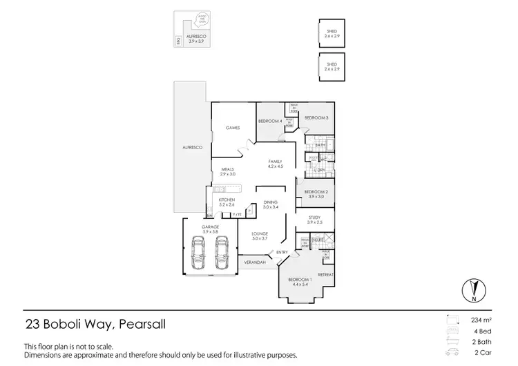 Floorplan of Homely house listing, 23 Boboli Way, Pearsall WA 6065