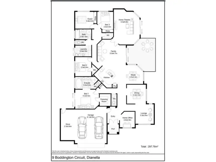Floorplan of Homely house listing, 9 Boddington CCt, Dianella WA 6059