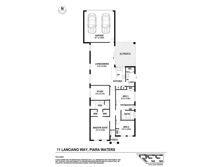 Floorplan of Homely house listing, 11 Lanciano Way, Piara Waters WA 6112