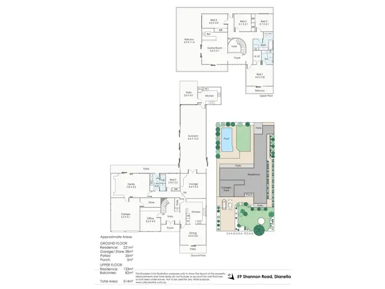 Floorplan of Homely house listing, 59 Shannon Road, Dianella WA 6059