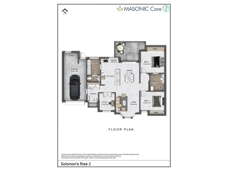 Floorplan of Homely villa listing, 2/91 Hybanthus Road, Ferndale WA 6148
