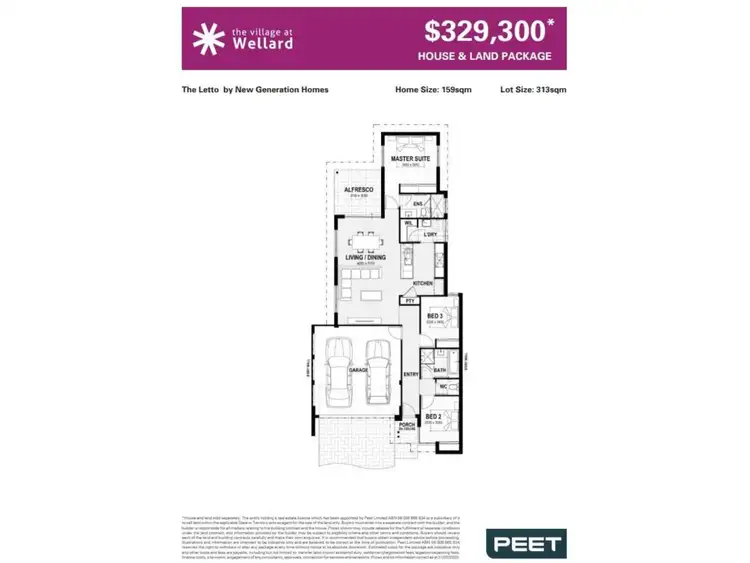 Floorplan of Homely other listing, Lot 1673, Crewe Crest, Wellard WA 6170
