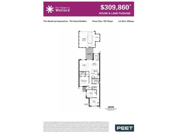 Floorplan of Homely other listing, Lot 2071, Somerford Promenade, Wellard WA 6170