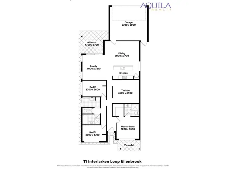 Floorplan of Homely house listing, 11 Interlaken Loop, Ellenbrook WA 6069