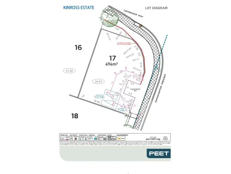 Floorplan of Homely land listing, Lot 17, Lochnagar Way, Kinross WA 6028