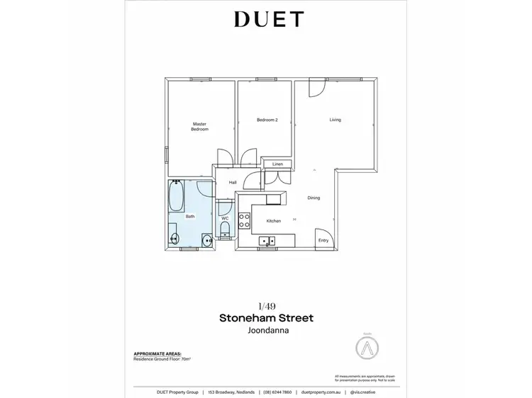 Floorplan of Homely unit listing, 1/49 Stoneham Street, Joondanna WA 6060