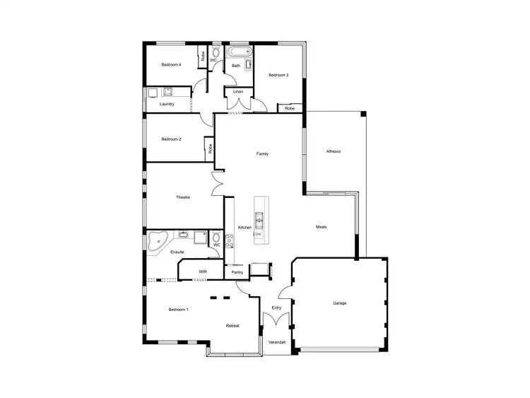 Floorplan of Homely house listing, 10 Carnegie Street, Dalyellup WA 6230
