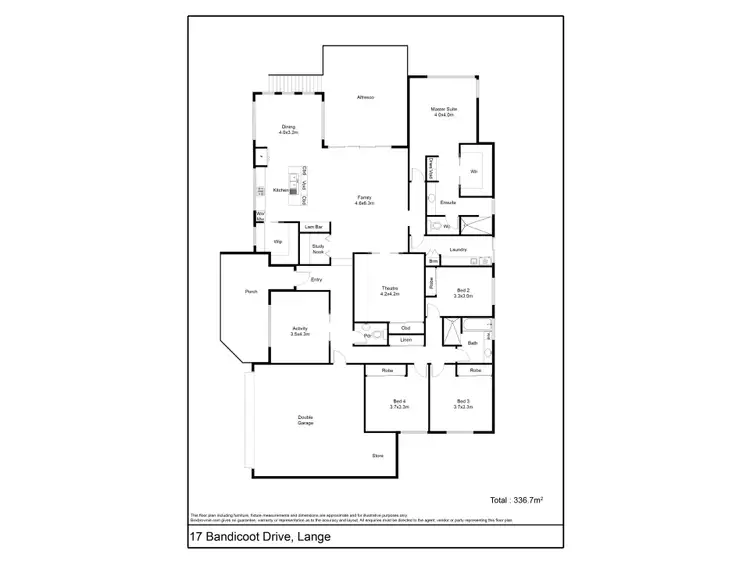 Floorplan of Homely house listing, 17 Bandicoot Drive, Lange WA 6330