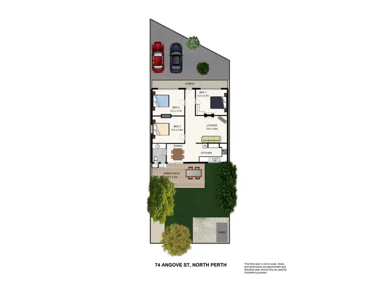 Floorplan of Homely house listing, 74 Angove Street, North Perth WA 6006