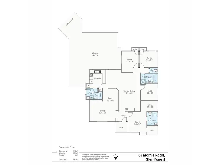 Floorplan of Homely house listing, 36 Marnie Road, Glen Forrest WA 6071