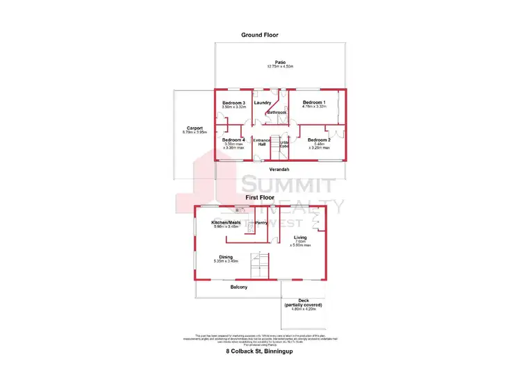Floorplan of Homely house listing, 8 Colback Street, Binningup WA 6233