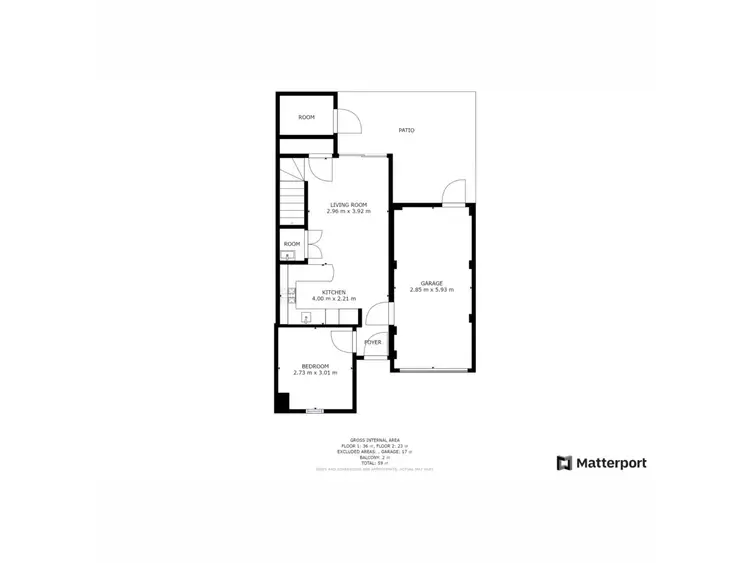 Floorplan of Homely townhouse listing, 4/82 Durango Turn, Aubin Grove WA 6164