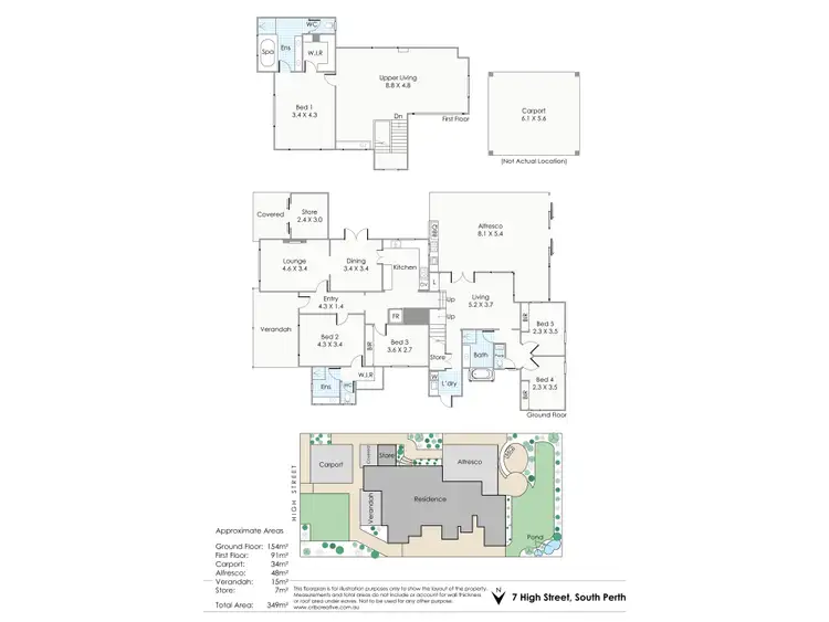 Floorplan of Homely house listing, 7 High Street, South Perth WA 6151
