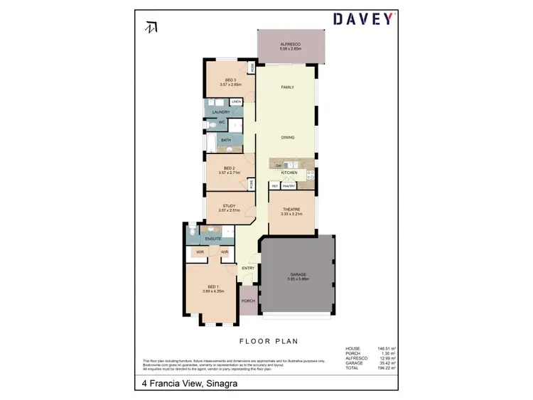 Floorplan of Homely house listing, 4 Francina View, Sinagra WA 6065