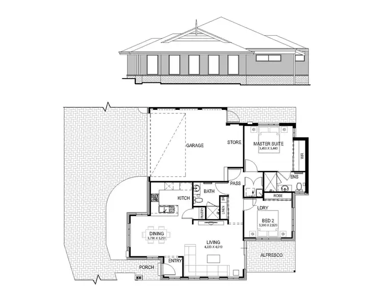 Floorplan of Homely house listing, 47A Cordelia Avenue, Coolbellup WA 6163