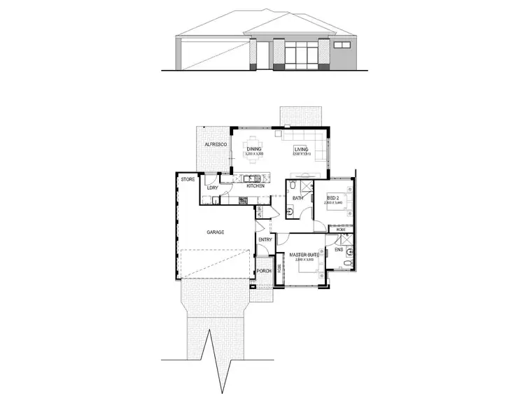 Floorplan of Homely house listing, Lot 1, 16 Stainer Street, Willagee WA 6156