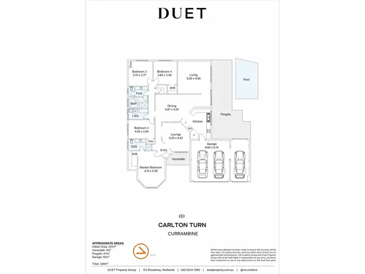 Floorplan of Homely house listing, 69 Carlton Turn, Currambine WA 6028