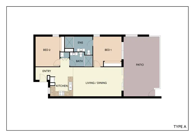 Floorplan of Homely apartment listing, 2/95 Chalgrove Avenue, Rockingham WA 6168