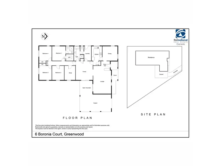 Floorplan of Homely house listing, 6 Boronia Court, Greenwood WA 6024