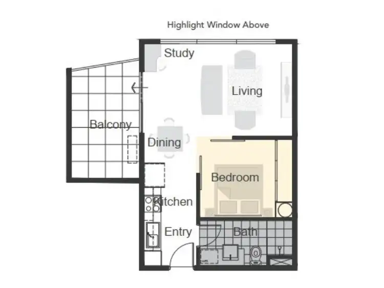 Floorplan of Homely house listing, Lot 77, 611/17 Pattie Street, Cannington WA 6107