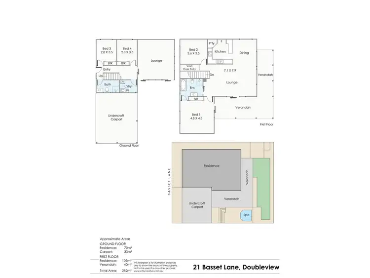 Floorplan of Homely house listing, 21 Bassett Lane, Doubleview WA 6018