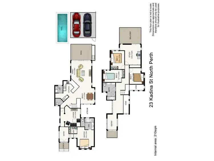 Floorplan of Homely house listing, 23 Kadina Street, North Perth WA 6006