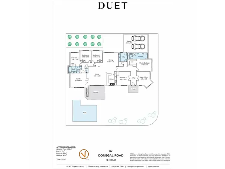 Floorplan of Homely house listing, 47 Donegal Road, Floreat WA 6014