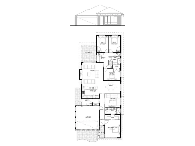 Floorplan of Homely house listing, 34 Claystone Loop, Piara Waters WA 6112