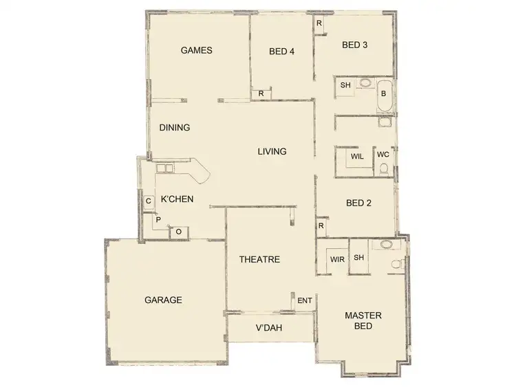 Floorplan of Homely house listing, 53 Yindana Boulevard, Lakelands WA 6180