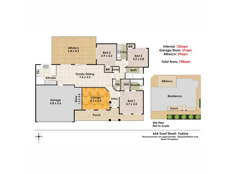 Floorplan of Homely house listing, 66a Tuart Street, Yokine WA 6060