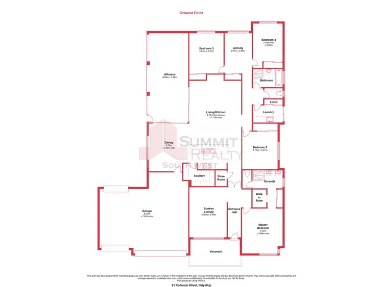 Floorplan of Homely house listing, 21 Rodondo Street, Dalyellup WA 6230