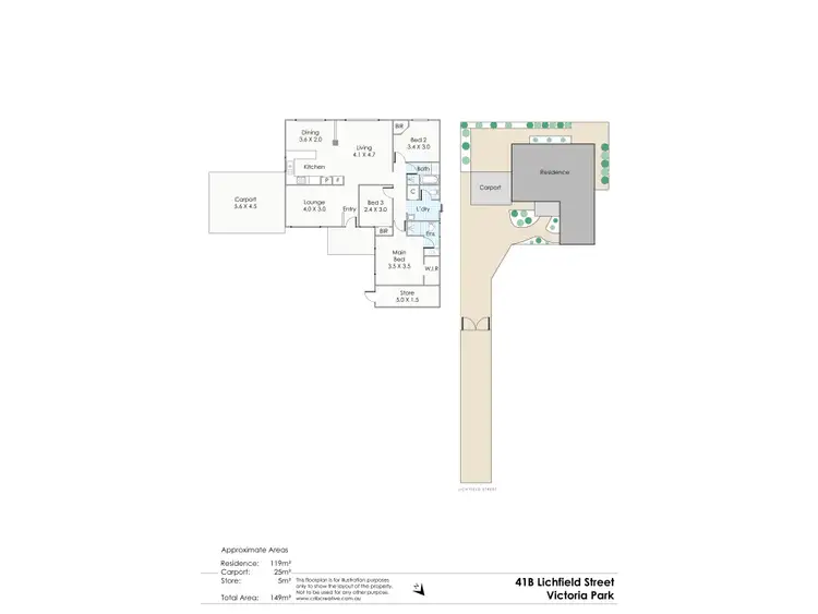 Floorplan of Homely house listing, 41B Lichfield Street, Victoria Park WA 6100