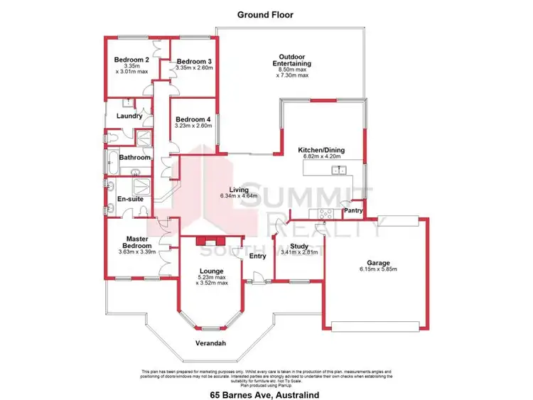 Floorplan of Homely house listing, 65 Barnes Avenue, Australind WA 6233