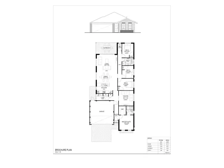 Floorplan of Homely house listing, 13 Breccia Parade, Wellard WA 6170