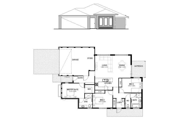 Floorplan of Homely house listing, 12C Kenton Street, Lynwood WA 6147