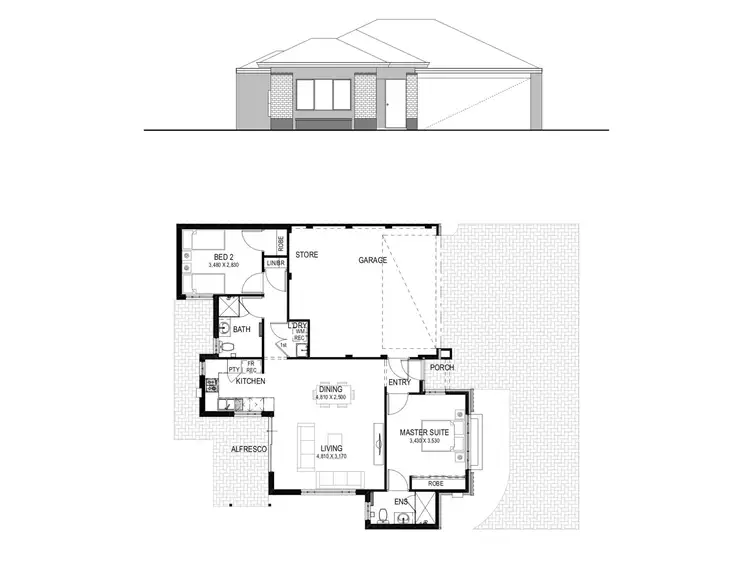 Floorplan of Homely house listing, 148B Ravenswood Drive, Nollamara WA 6061