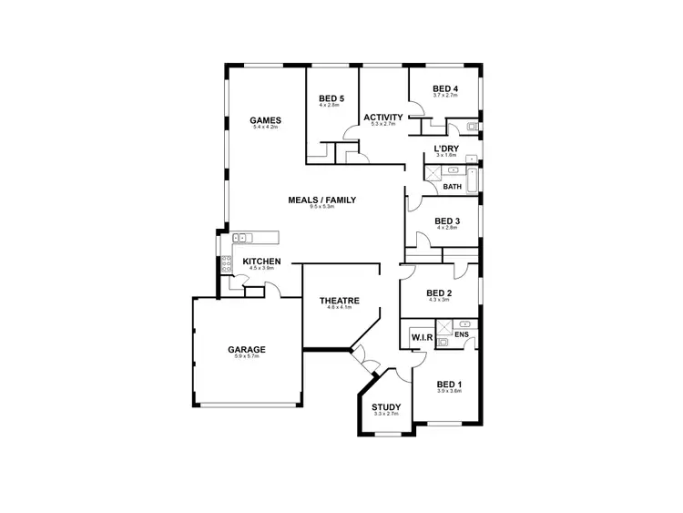 Floorplan of Homely house listing, 52 Chivalry Way, Atwell WA 6164