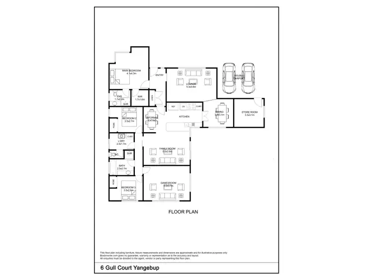 Floorplan of Homely house listing, 6 Gull Court, Yangebup WA 6164