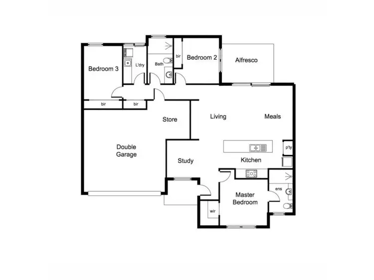 Floorplan of Homely townhouse listing, 68B Ravenswood Drive, Nollamara WA 6061
