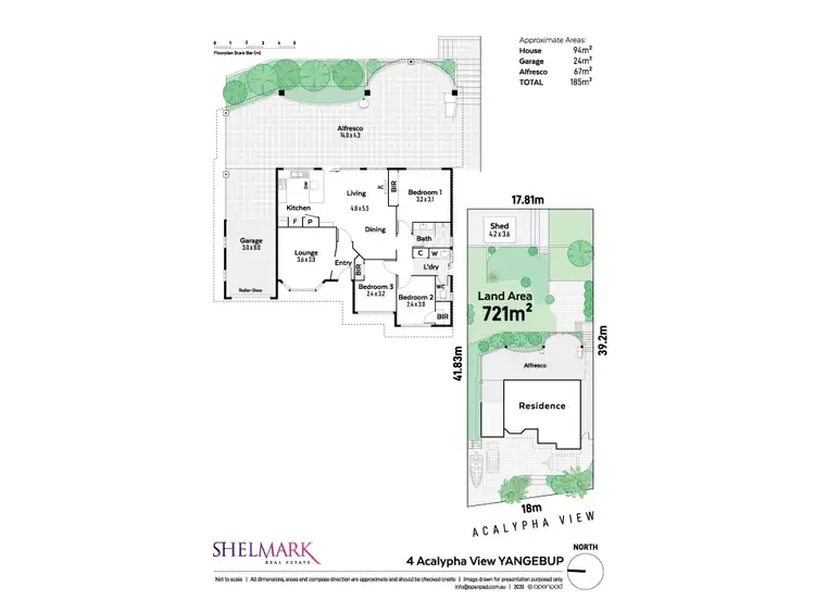 Floorplan of Homely house listing, 4 Acalypha View, Yangebup WA 6164
