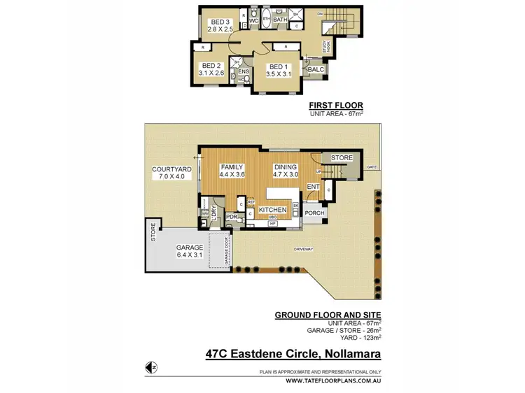 Floorplan of Homely house listing, 47c Eastdene Circle, Nollamara WA 6061
