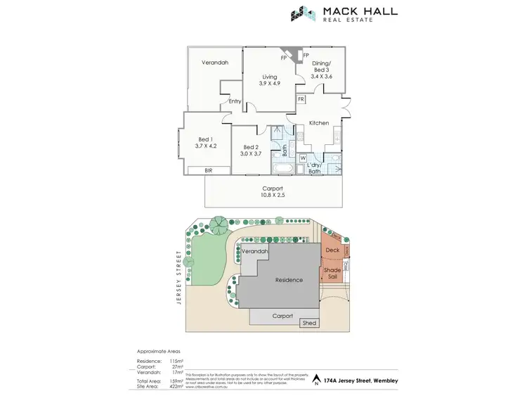 Floorplan of Homely house listing, 174a Jersey Street, Wembley WA 6014
