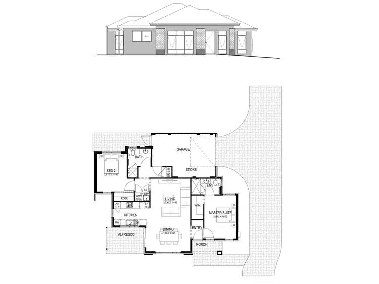 Floorplan of Homely house listing, Lot 1, 148 Ravenswood Drive, Nollamara WA 6061