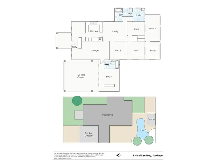 Floorplan of Homely house listing, 8 Ochiltree Way, Kardinya WA 6163