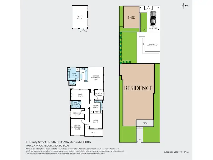 Floorplan of Homely house listing, 15 Hardy Street, North Perth WA 6006