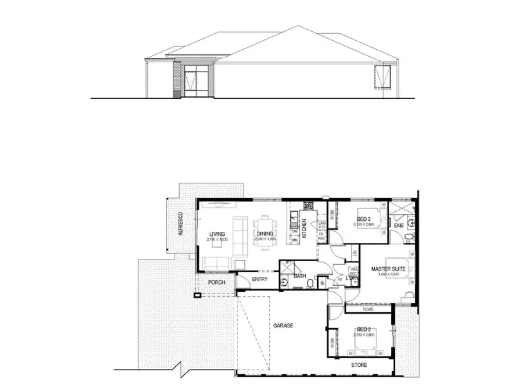 Floorplan of Homely house listing, Lot 3, 18 Ringmer Way, Westminster WA 6061