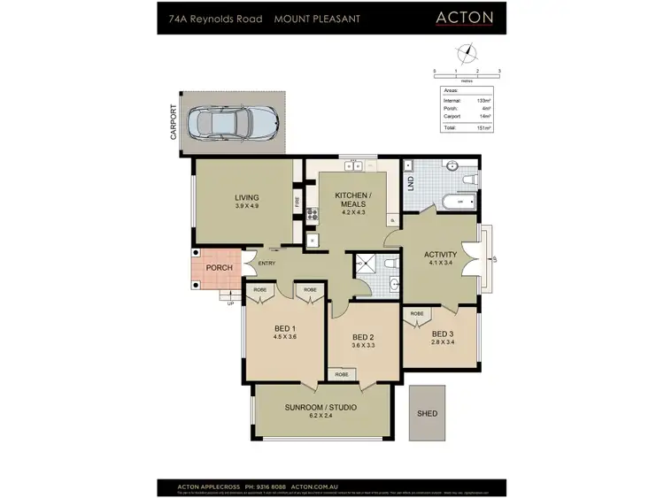 Floorplan of Homely house listing, 74A Reynolds Road, Mount Pleasant WA 6153